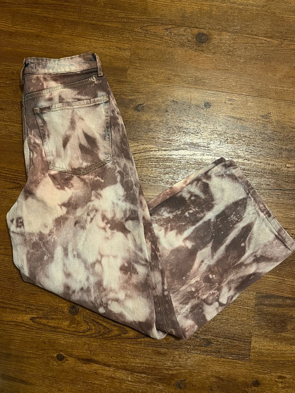 Wild Fable Baggy High Rise Wide Leg Acid Wash Grunge Ripped Jeans Size 6/28R - Picture 3 of 10